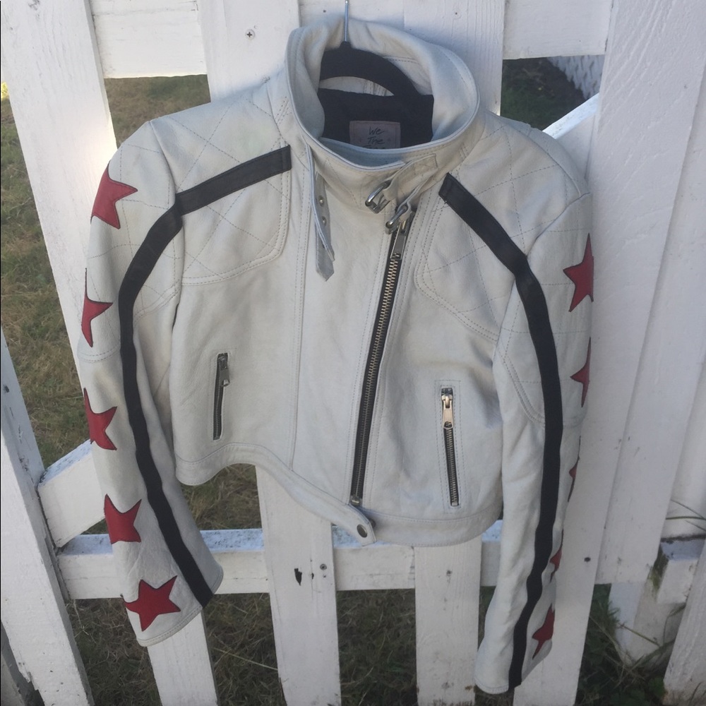 Free People Star Power Leather Jacket